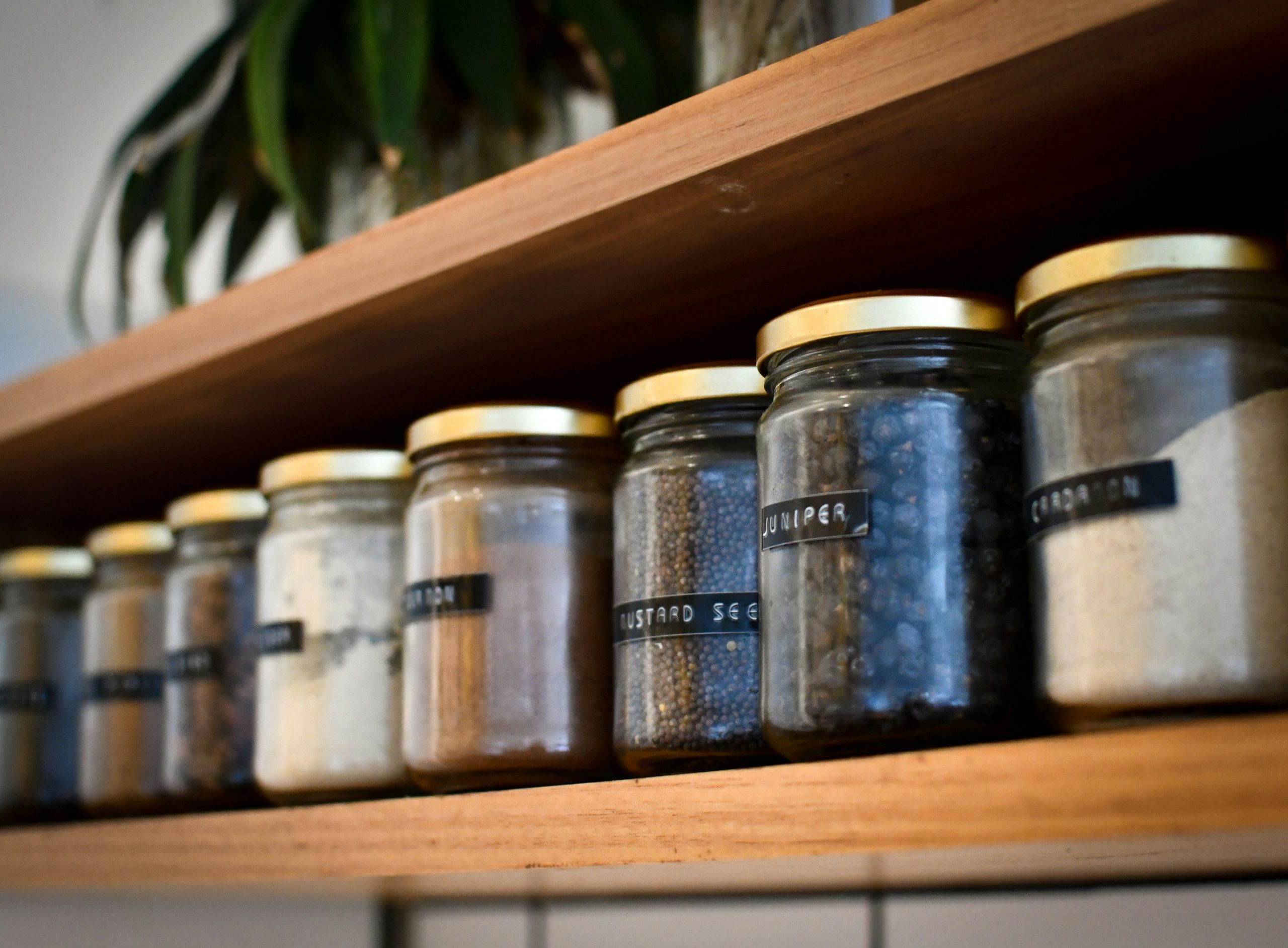 Glass Containers in Kitchen.